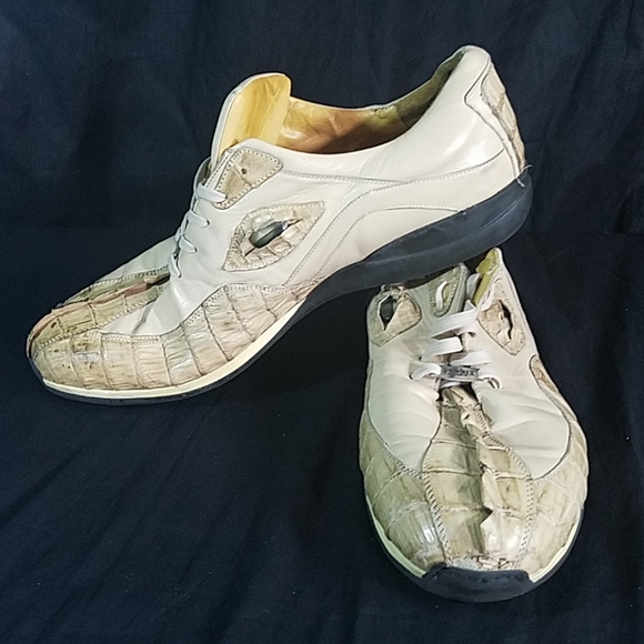 Fennix Italy Luxury Gator Shoes sz 13 Hornback - Picture 2 of 8